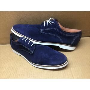 Jeffrey Tyler Blue Suede Oxford Derby Shoes Men's 13 - Excellent Condition